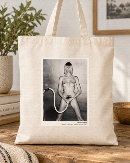 HELMUT NEWTON - BEAUTY TREATMENT - Symbios Design Tote Bag