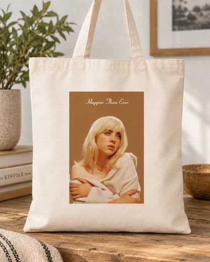 BILLIE EILISH - HAPPIER THAN EVER - Symbios Design Tote Bag