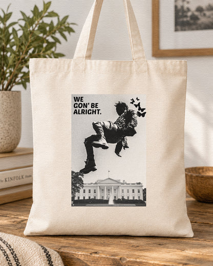 KENDRICK LAMAR - WE GON' BE ALRIGHT - Symbios Design Tote Bag