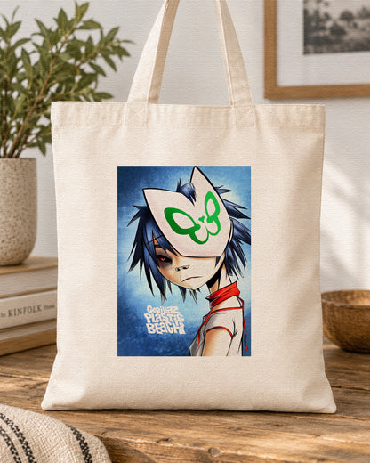 GORILLAZ - PLASTIC BEACH - Symbios Design Tote Bag