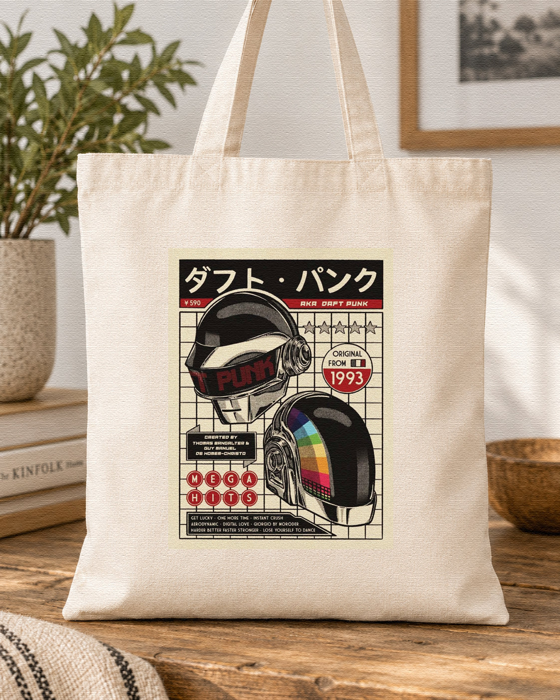 DAFT PUNK - JAPAN 1993 - Symbios Design Tote Bag