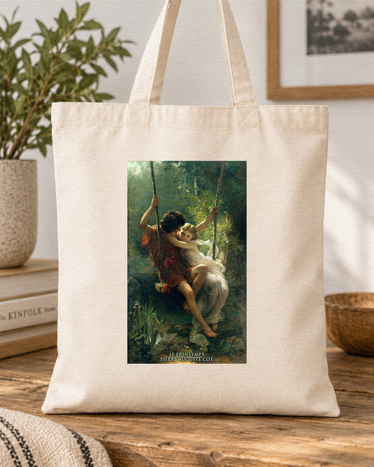 PIERRE AUGUSTE COT - LE PRINTEMPS - Symbios Design Tote Bag