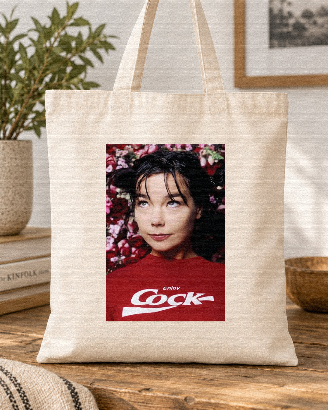 BJORK - ENJOY! - Symbios Design Tote Bag