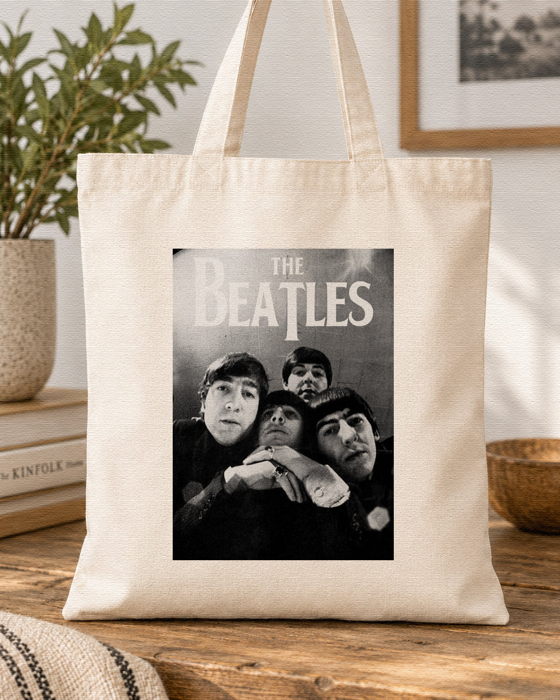 THE BEATLES - GROUP PORTRAIT - Symbios Design Tote Bag