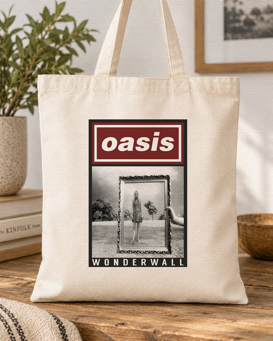 OASIS - WONDERWALL - Symbios Design Tote Bag