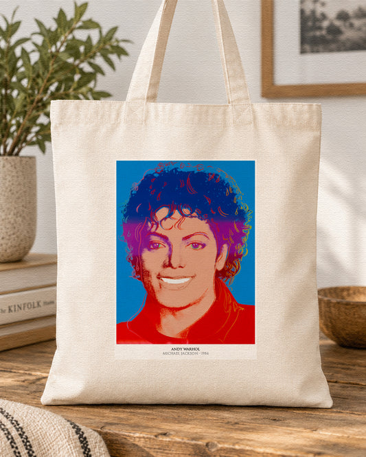 MICHAEL JACKSON - ANDY WARHOL - Symbios Design Tote Bag