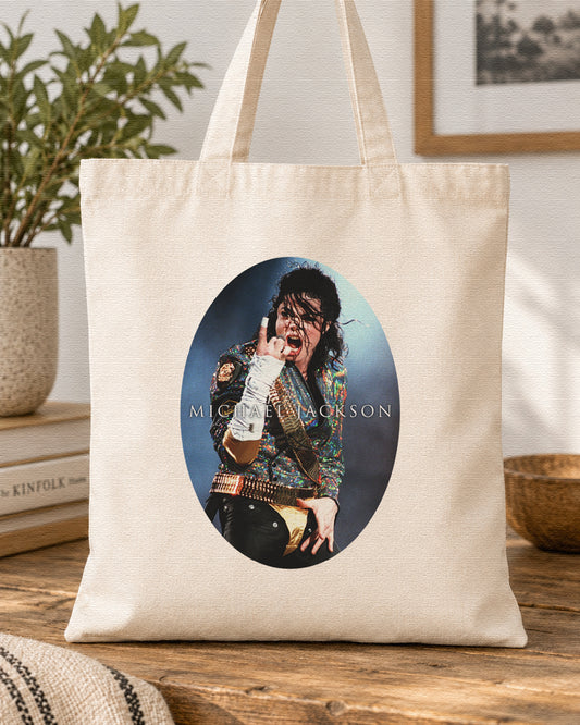 MICHAEL JACKSON - LIVE - Symbios Design Tote Bag