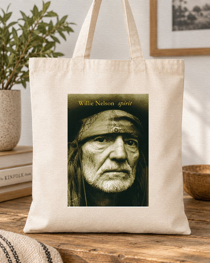 WILLE NELSON - SPIRIT - Symbios Design Tote Bag