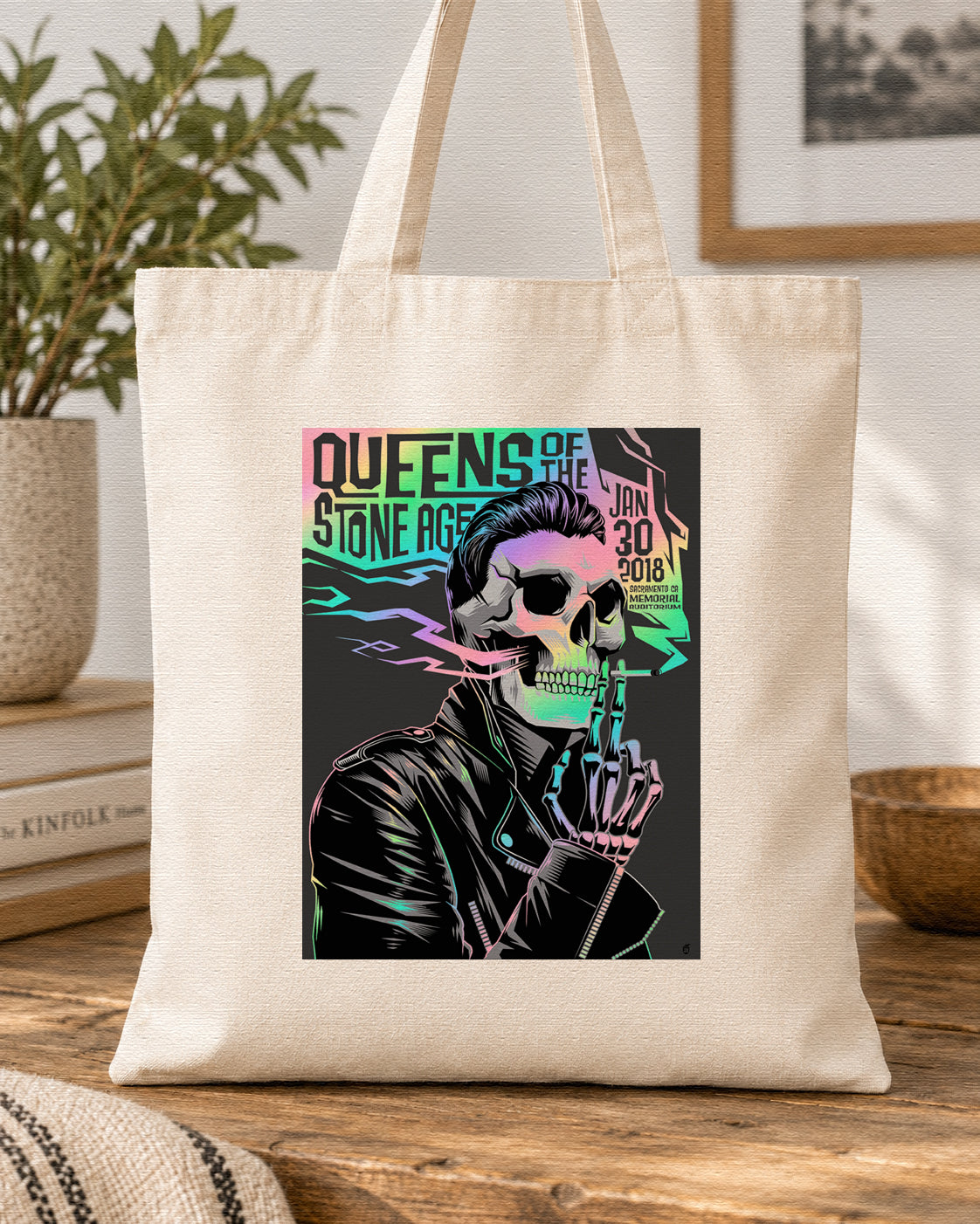 QUEENS OF THE STONE AGE - Symbios Design Tote Bag