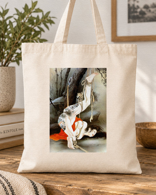 JAPANESE SHIBARI ART  - Symbios Design Tote Bag
