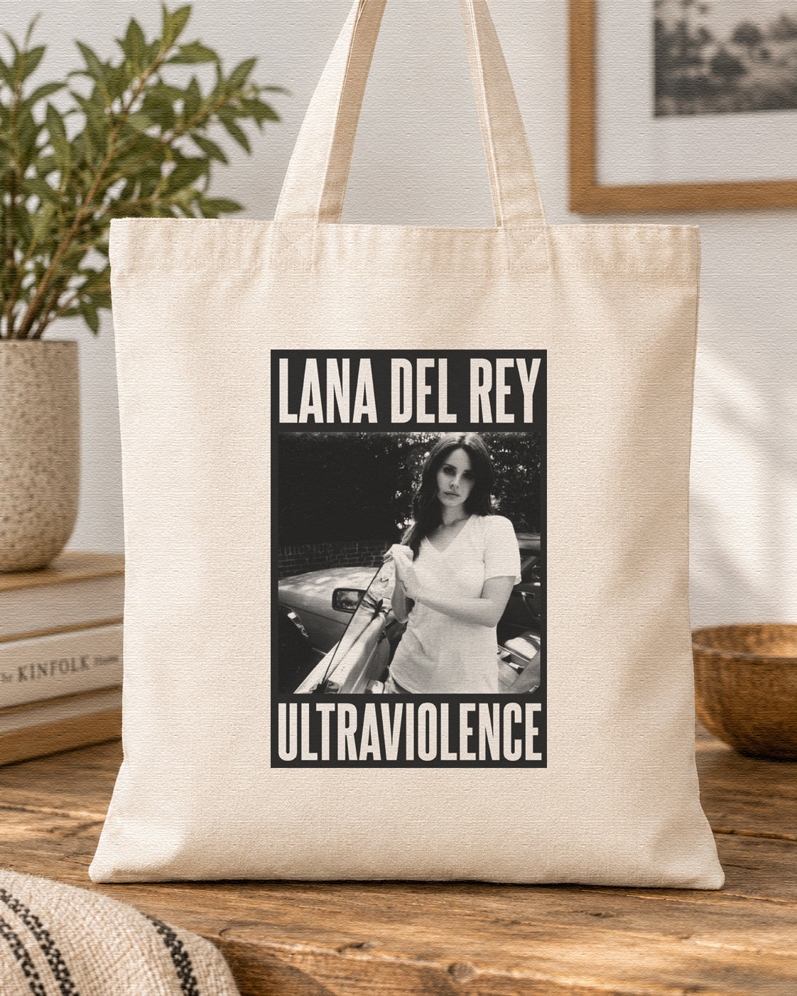 LANA DEL REY - ULTRAVIOLENCE - Symbios Design Tote Bag