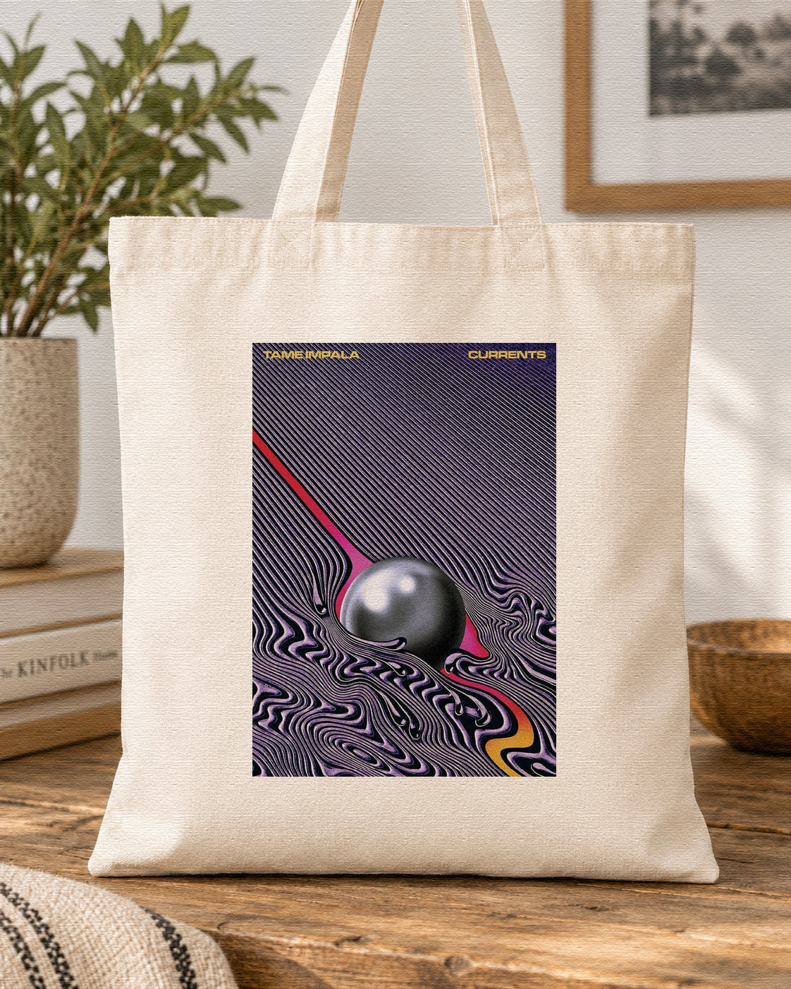TAME IMPALA - CURRENTS - Symbios Design Tote Bag