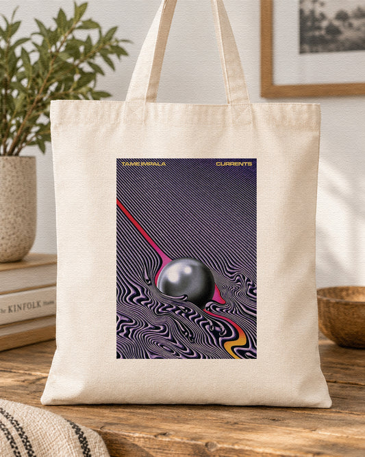 TAME IMPALA - CURRENTS - Symbios Design Tote Bag