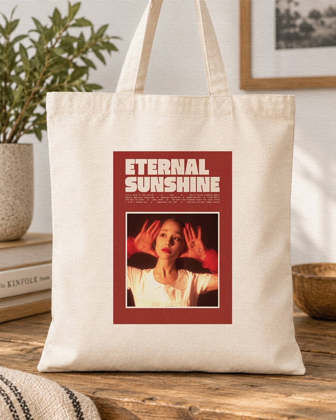 ARIANA GRANDE - ETERNAL SUNSHINE - Symbios Design Tote Bag