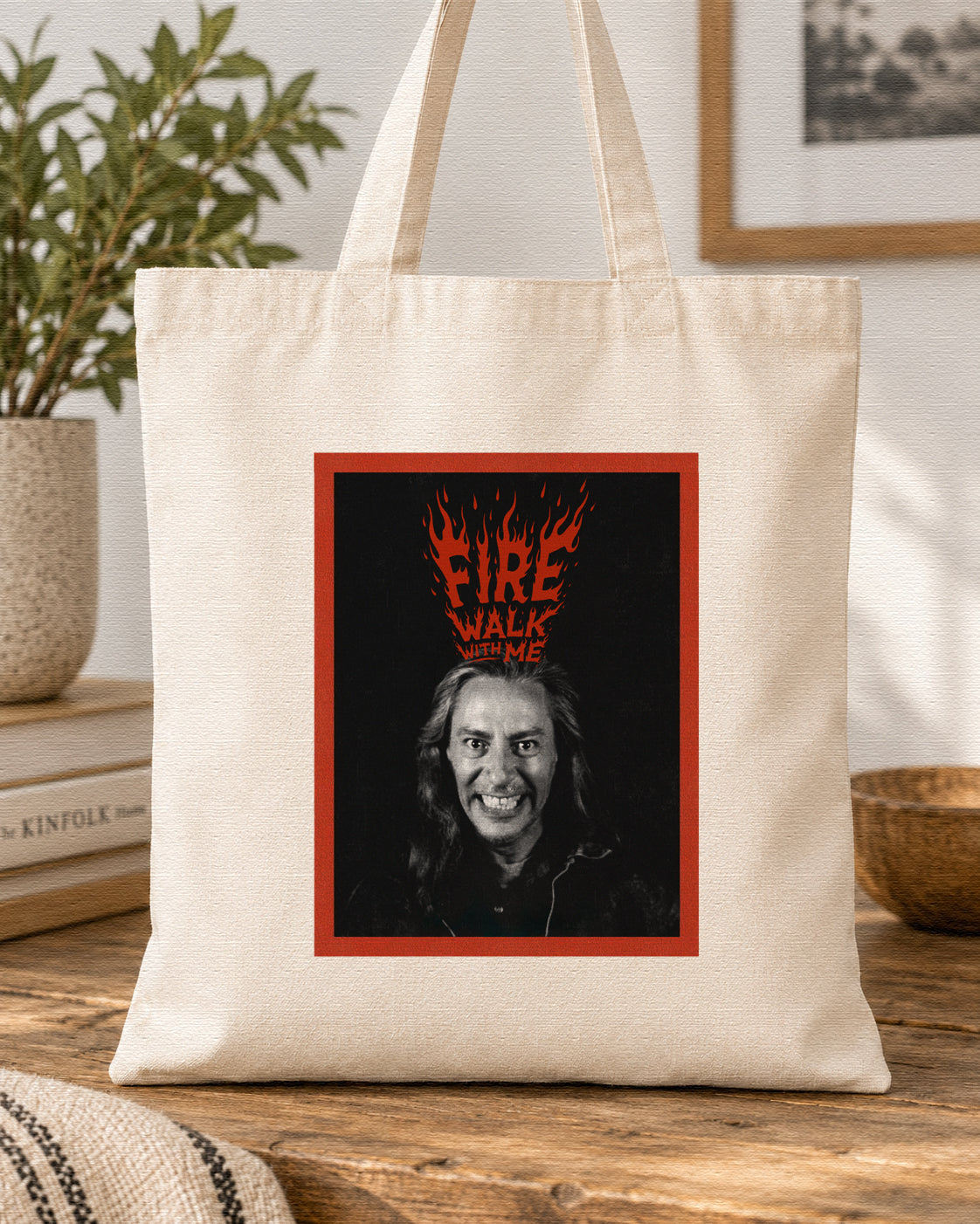 BOB - FIRE WALK WITH ME - TWIN PEAKS - Symbios Design Tote Bag