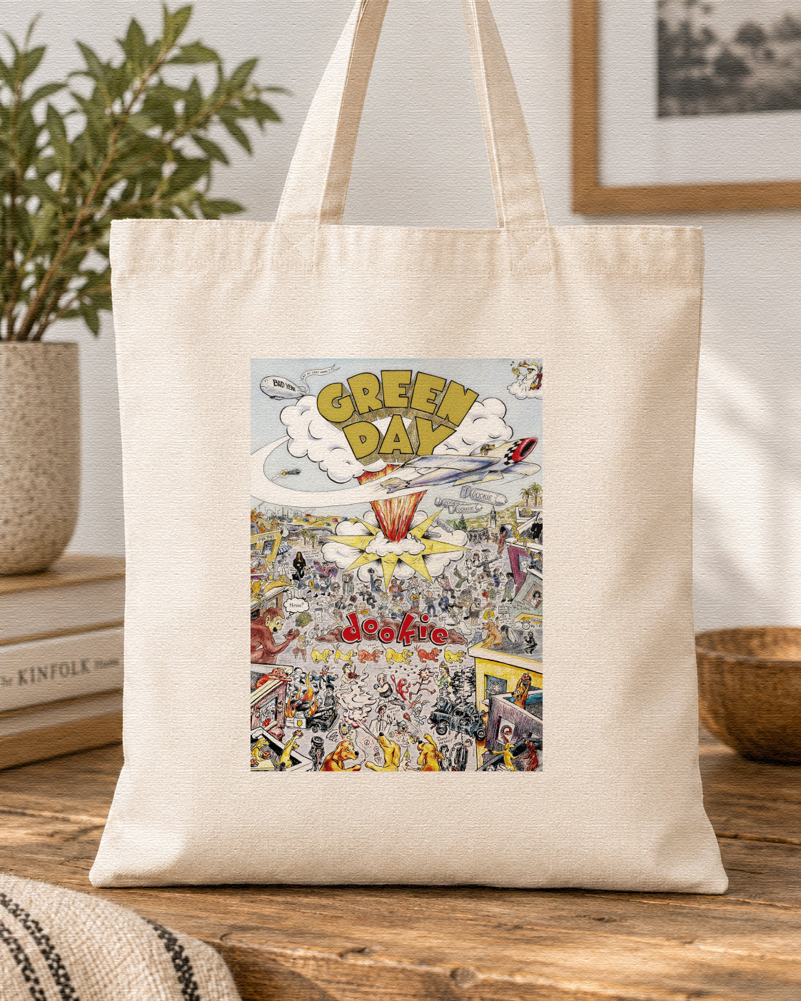 GREEN DAY - DOOKIE - Symbios Design Tote Bag