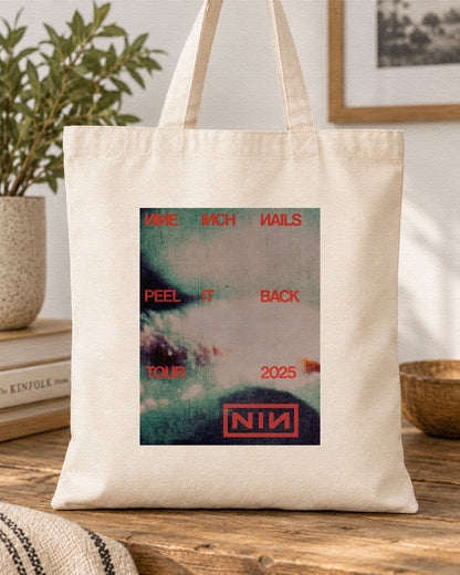 NINE INCH NAILS - PEEL IT BACK - Symbios Design Tote Bag