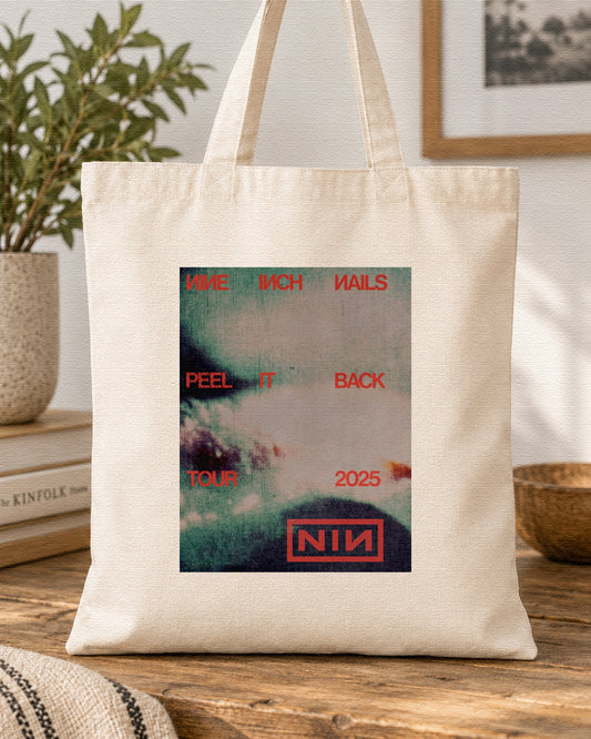 NINE INCH NAILS - PEEL IT BACK - Symbios Design Tote Bag