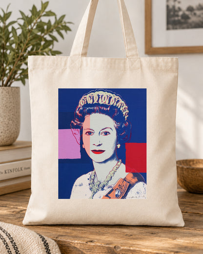 ANDY WARHOL - QUEEN ELISABETH - Symbios Design Tote Bag