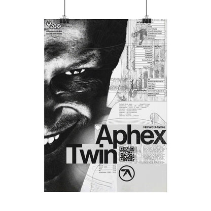 APHEX TWIN - Symbios Design Rare Glossy Poster Print