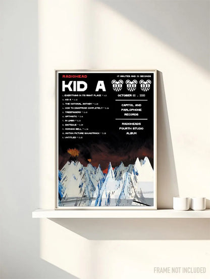 RADIOHEAD - KID A - Symbios Design Rare Glossy Poster Print