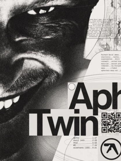 APHEX TWIN - Symbios Design Rare Glossy Poster Print