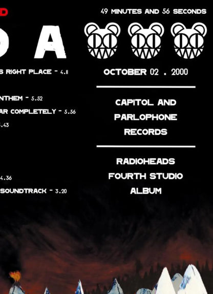 RADIOHEAD - KID A - Symbios Design Rare Glossy Poster Print