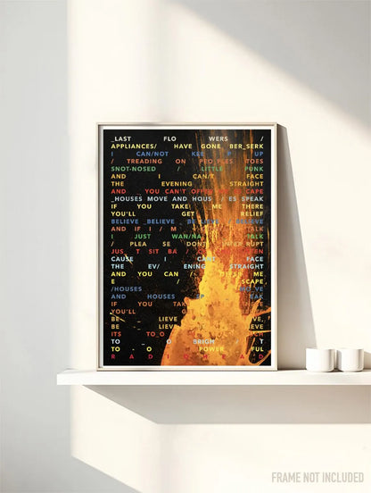 RADIOHEAD - LAST FLOWERS - Symbios Design Rare Glossy Poster Print