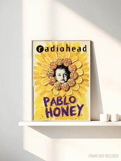 RADIOHEAD - PABLO HONEY -Symbios Design Rare Glossy Poster Print
