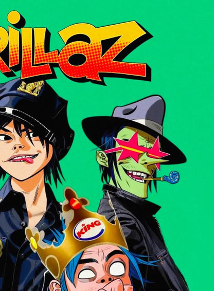 GORILLAZ - Symbios Design Rare Glossy Poster Print