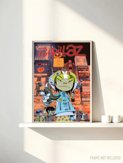 GORILLAZ - Symbios Design Rare Glossy Poster Print