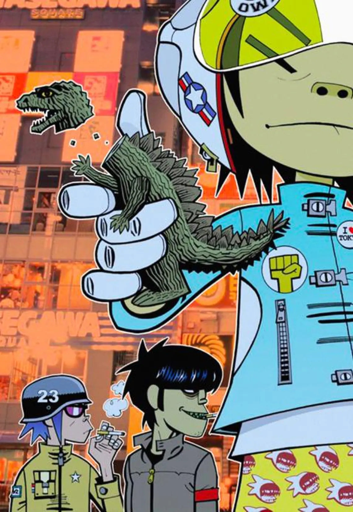 GORILLAZ - Symbios Design Rare Glossy Poster Print