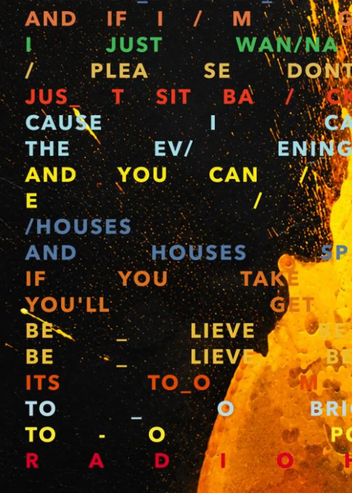 RADIOHEAD - LAST FLOWERS - Symbios Design Rare Glossy Poster Print