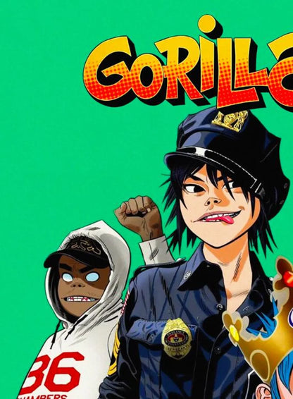 GORILLAZ - Symbios Design Rare Glossy Poster Print