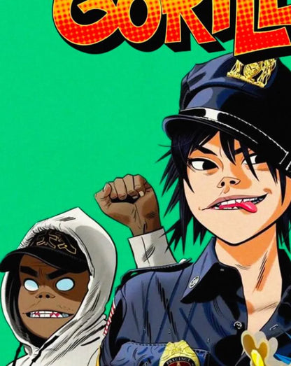 GORILLAZ - Symbios Design Rare Glossy Poster Print