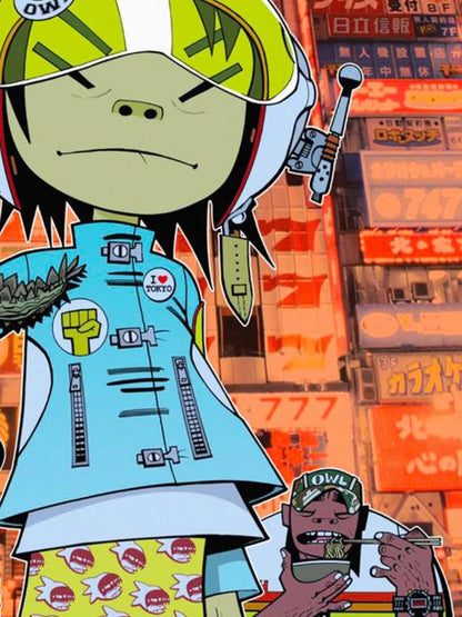GORILLAZ - Symbios Design Rare Glossy Poster Print