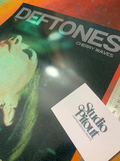 DEFTONES - CHERRY WAVES - Symbios Design - Rare Glossy Print
