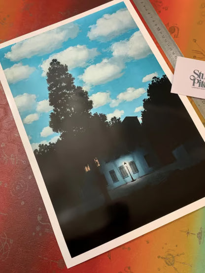 René MAGRITTE - L'Empire de Lumière - SYMBIOS DESIGN - AFFICHE D'ART BRILLANTE