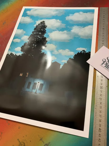 René MAGRITTE - L'Empire de Lumière - SYMBIOS DESIGN - AFFICHE D'ART BRILLANTE