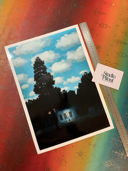 René MAGRITTE - L'Empire de Lumière - SYMBIOS DESIGN - AFFICHE D'ART BRILLANTE