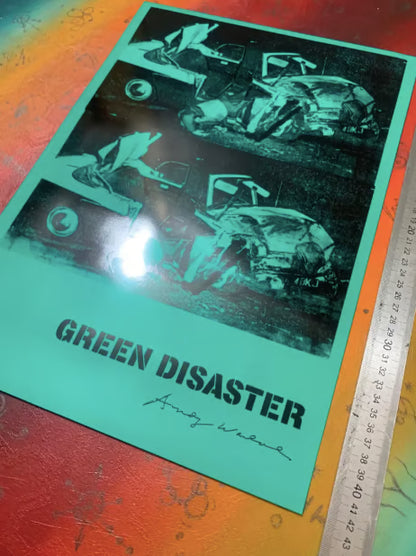 ANDY WARHOL - Désastre vert - SYMBIOS DESIGN - AFFICHE D'ART BRILLANTE