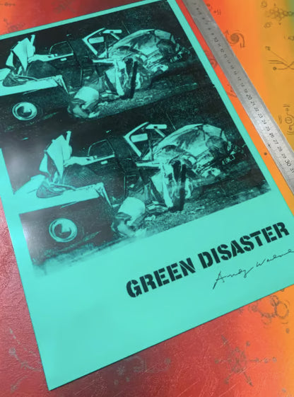 ANDY WARHOL - Désastre vert - SYMBIOS DESIGN - AFFICHE D'ART BRILLANTE