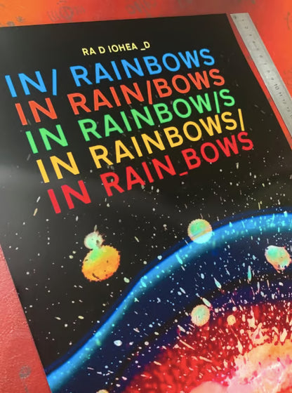 RADIOHEAD - IN RAINBOWS - Symbios Design - Rare Glossy Print