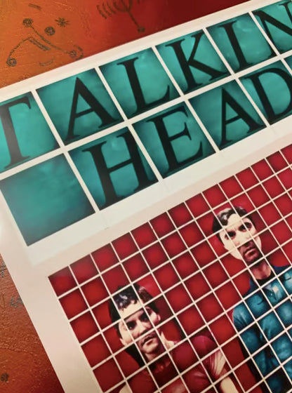 TALKING HEADS - Symbios Design - Rare Glossy Print