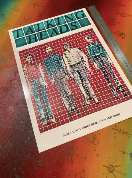 TALKING HEADS - Symbios Design - Rare Glossy Print