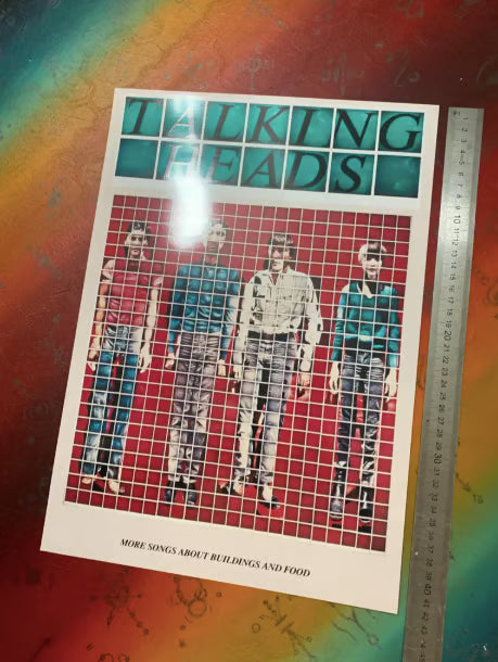 TALKING HEADS - Symbios Design - Rare Glossy Print