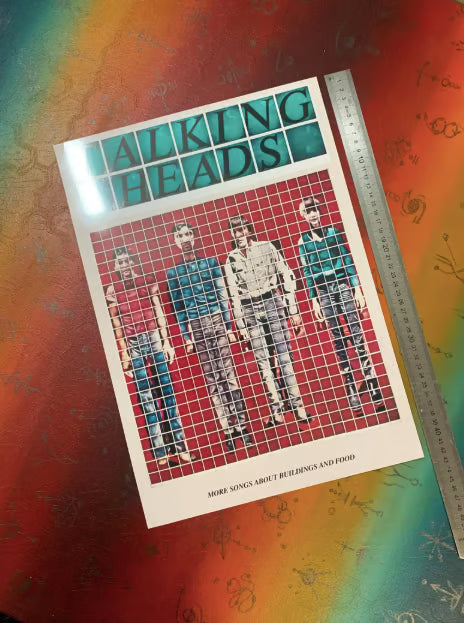 TALKING HEADS - Symbios Design - Rare Glossy Print