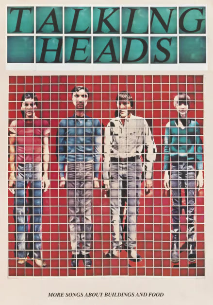 TALKING HEADS - Symbios Design - Rare Glossy Print