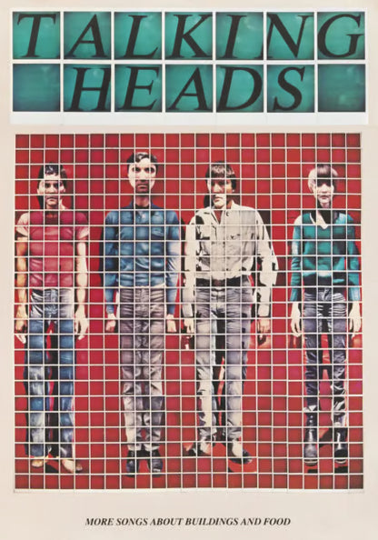 TALKING HEADS - Symbios Design - Rare Glossy Print