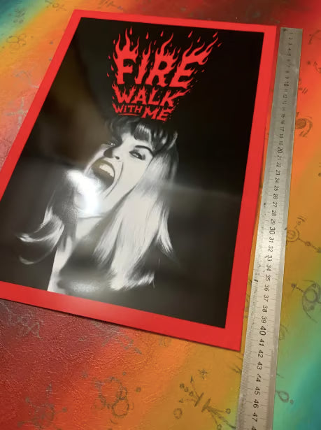 LAURA PALMER - FIRE WALK WITH ME  - TWIN PEAKS - Symbios Design - Rare Glossy Print